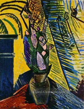 Werke von 350 berühmten Malern Werke - Fleurs sur une Tisch 1907 Kubismus Pablo Picasso